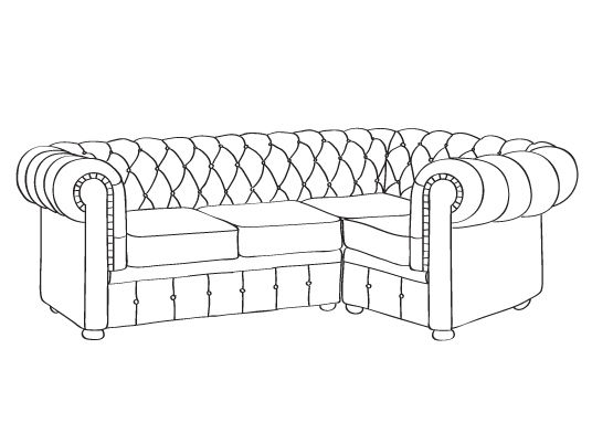 Диваны Честер угловые