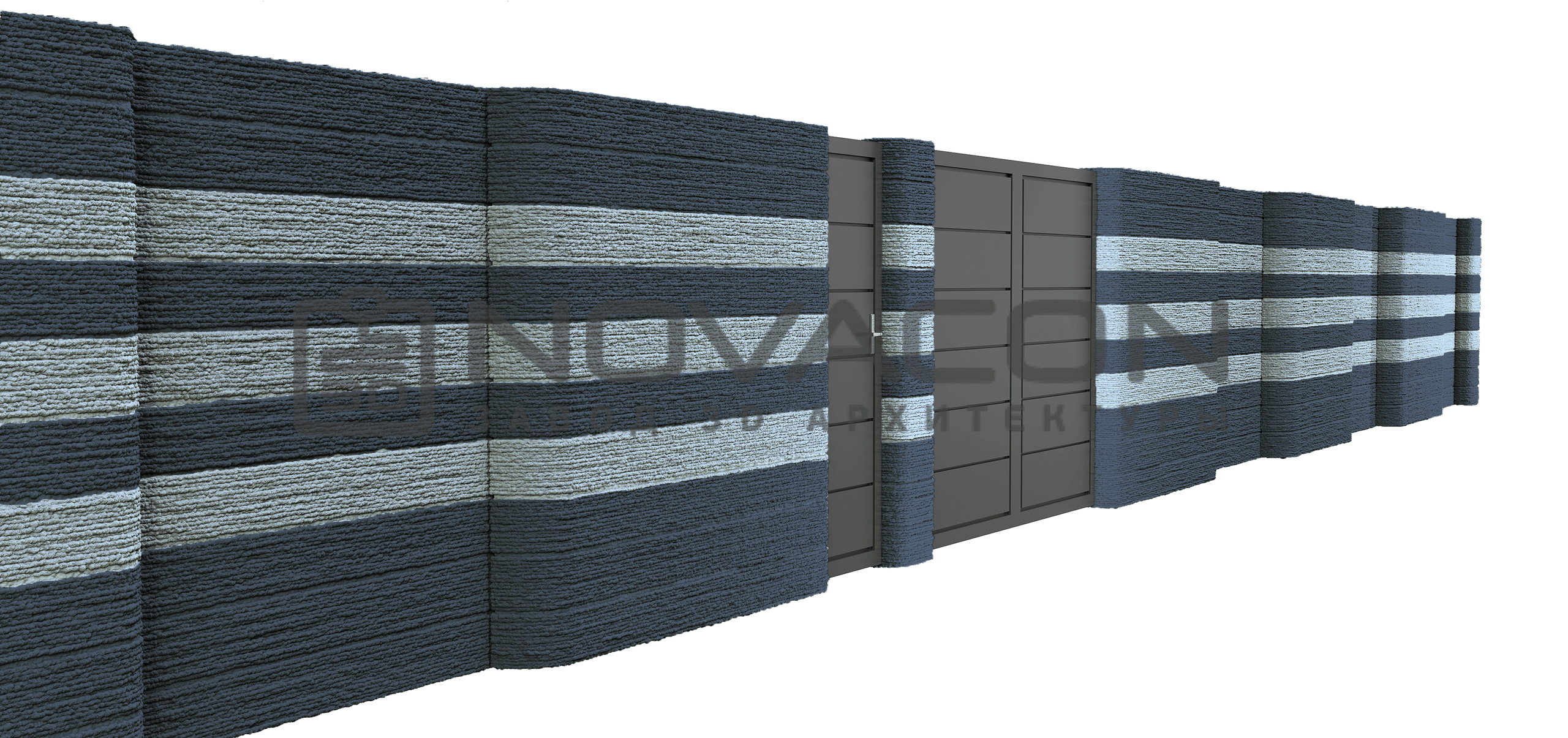 сборный бетонный забор