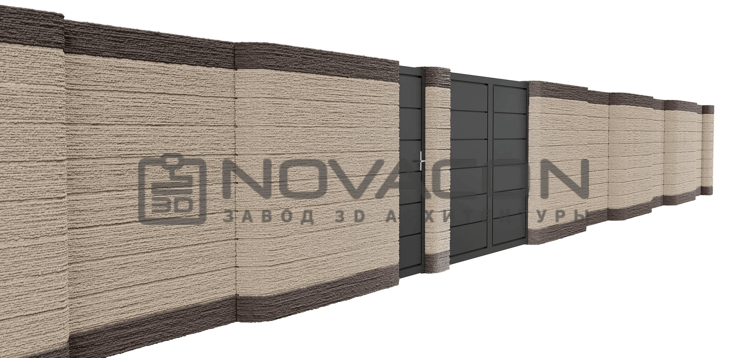 сборные заборы из бетона